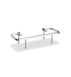 Smedbo DK3004 Sideline 10" Wall Mount Soap Basket with White Solid Surface in Polished Chrome