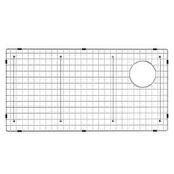 Kraus KBG-GR2814 Bellucci Series 28 1/4" Bottom Grid with Soft Rubber Bumpers for 33" Kitchen Sink in Stainless Steel