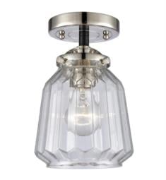 Innovations Lighting 284-1C-G142 Chatham 6" One Light Clear Glass Semi-Flush Mount with LED or Incandescent Bulb Option