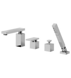 Graff G-3751-LM31 Solar 8 1/2" Single Handle Widespread/Deck Mounted Roman Tub Faucet with Hand Shower and Diverter