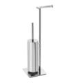 Valsan PX603 Pombo Axis 9 7/8" Freestanding WC Toilet Brush and Roll Holder