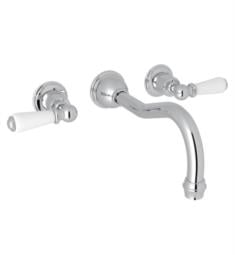 ROHL U.3780L-TO Perrin and Rowe Edwardian 10" Three Hole Wall Mount C-Spout Tub Filler with Lever Handles Trim Only
