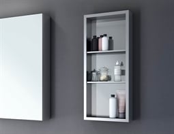 Fleurco MCND1230-11 Luna 30" Wall Mount Medicine Cabinet in Chrome without Mirror