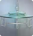 Fresca FCB1040 Ordinato 34" Corner Mount Modern Glass Bathroom Vanity