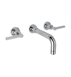 ROHL A2207-2 Lombardia 10" Double Handle Widespread Wall Mount Bathroom Sink Faucet Trim Only
