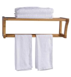 Barclay TRK502 25 1/4" Bamboo Wall Mount Towel Rack