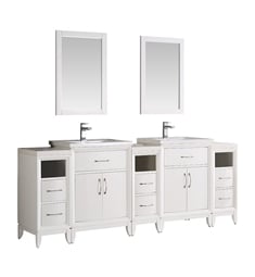 Fresca FCB21-84WH-I Cambridge 84" White Traditional Bathroom Vanity with Double Sink