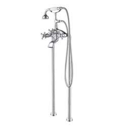 Barclay 4611-MC 42 3/4" Three Handle Freestanding Tub Filler with Hand Shower and Diverter