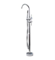 Barclay 7964 Elora 46 1/8" Double Handle Freestanding Tub Filler with Hand Shower