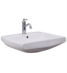 Barclay 4-145WH Ambrose 23" Rectangular Shaped Wall Hung Single Basin Bathroom Sink in White