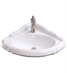 Barclay 4-3021WH Ethan 26 1/2" Oval Shaped Wall Hung Single Basin Bathroom Sink in White