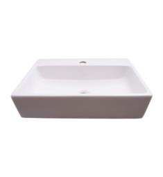 Barclay 4-9064WH Leanne 20 1/8" Single Basin Wall Mount Bathroom Sink in White