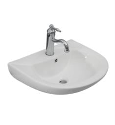 Barclay 4-915WH Banks 20 1/2" Single Basin Wall Mount Bathroom Sink in White