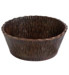 Premier Copper Products PVRTRDB 14 1/2" Forest Vessel Hammered Copper Bathroom Sink in Oil Rubbed Bronze
