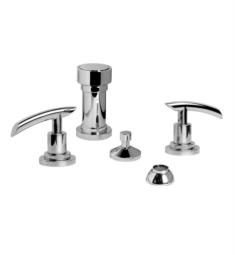 Graff G-2660-LM24 Tranquility 5 1/4" Double Handle Widespread Bidet Faucet Set with Pop-Up Drain