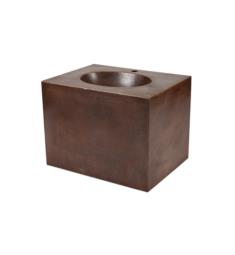 Premier Copper Products VADB24181 24" Hand Hammered Copper Wall Mount Bathroom Vanity with Single Faucet Hole in Oil Rubbed Bronze