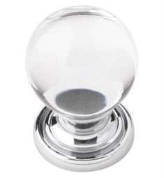 Belwith Keeler B076568-GLCH Luster 1 1/8" Glass Crystal Shaped Cabinet Knobs in Chrome