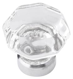 Belwith Keeler B076570-GLCH Luster 1 3/8" Glass Crystal Shaped Cabinet Knobs in Chrome
