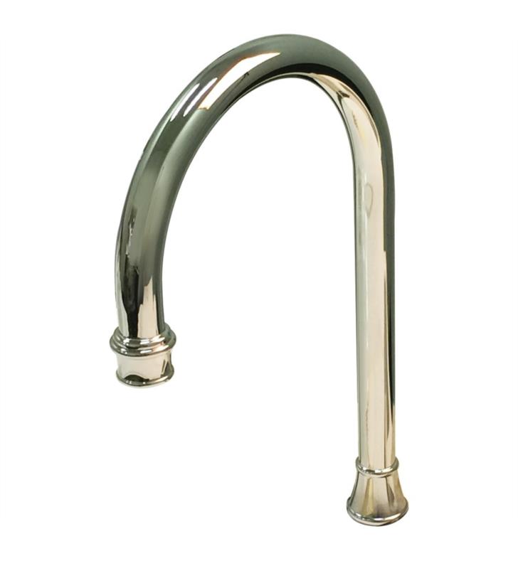 ROHL 9.20711PN Perrin and Rowe Single Flow C-Spout Assembly with Aerator  for Kitchen Bar Faucets With Finish: Polished Nickel