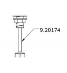 ROHL 9.20174 Perrin and Rowe Copper Tube insert for U.4272 U.4273 U.4718 and U.4719 Bridge Kitchen Faucets