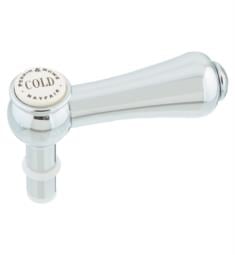 ROHL 9.21197KC Perrin and Rowe Georgian Era Metal Lever Handle with Cold Porcelain Indicator