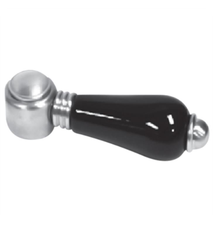 Satin Nickel Rohl A7678BSTN Country Bath Black Porcelain Lever Only Petit Mont Blanc for Pressure Balance A1400 A2400 A6400 A7400 & Diverter A2700