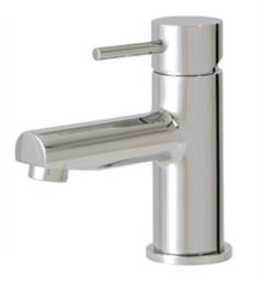 Aquabrass ABFB61014 Volare Straight 5 7/8" Single Hole Bathroom Sink Faucet with Pop-Up Drain
