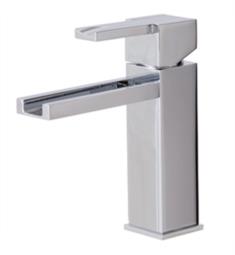 Aquabrass ABFB77314PC Streem 6 5/8" Single Hole Bathroom Sink Faucet with Pop-Up Drain