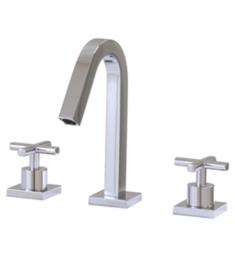 Aquabrass ABFBX7710 Xsquare 8" Short Widespread Bathroom Sink Faucet with Pop-Up Drain