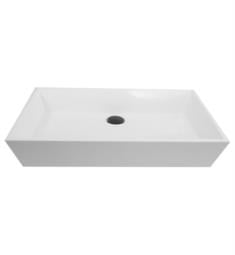 Nantucket NS-GSTR24 Glacierstone 24" Single Bowl Rectangular Bathroom Sink in White