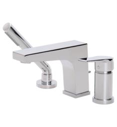 Aquabrass ABFB17013 Metro 5 5/8" Three Hole Deck Mounted Roman Tub Faucet with Handshower