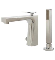 Aquabrass ABFB19074 Chicane 8 1/2" Two Hole Deck Mounted Roman Tub Faucet with Handshower