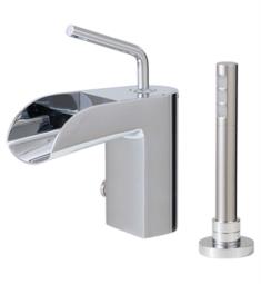 Aquabrass ABFB32074PC LoveMe 9 5/8" Two Hole Deck Mounted Roman Tub Faucet with Handshower