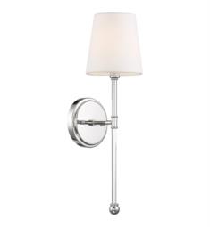 Nuvo 60-6688 Olmstead 1 Light 5 1/2" Incandescent White Linen Wall Sconce in Polished Nickel
