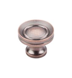 Top Knobs M297 Somerset II 1 1/4" Brass Mushroom Shaped Button Faced Cabinet Knob in Antique Copper