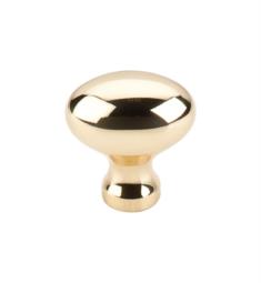 Top Knobs M368 Somerset II 1 1/4" Brass Egg Shaped Cabinet Knob in Polished Brass