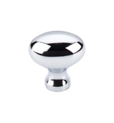Top Knobs M369 Somerset II 1 1/4" Brass Egg Shaped Cabinet Knob in Polished Chrome