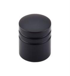 Top Knobs M584 Nouveau II 1" Brass Cylindrical Shaped Stacked Cabinet Knob in Flat Black