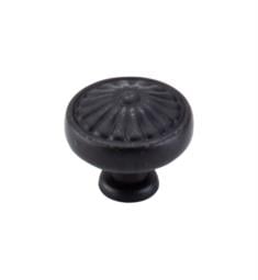 Top Knobs M602 Normandy 1 1/4" Brass Round Shaped Flower Cabinet Knob in Patina Black