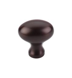 Top Knobs M750 1 1/4" Brass Oval Shaped Cabinet Knob in Oil Rubbed Bronze