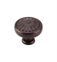 Top Knobs M772 Normandy 1 1/4" Brass Mushroom Shaped Flower Cabinet Knob in Oil Rubbed Bronze