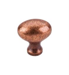 Top Knobs M986 Somerset II 1 1/4" Brass Oval Shaped Cabinet Knob in Old English Copper