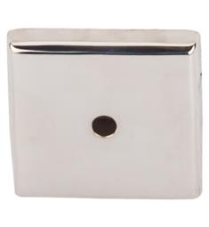 Top Knobs M2022 Aspen II 1 1/4" Cast Bronze Square Cabinet Knob Backplate in Polished Nickel