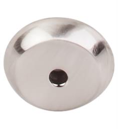 Top Knobs M2023 Aspen II 7/8" Cast Bronze Round Cabinet Knob Backplate in Brushed Satin Nickel