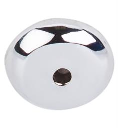 Top Knobs M2024 Aspen II 7/8" Cast Bronze Round Cabinet Knob Backplate in Polished Chrome