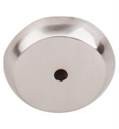 Top Knobs M2026 Aspen II 1 1/4" Cast Bronze Round Cabinet Knob Backplate in Brushed Satin Nickel