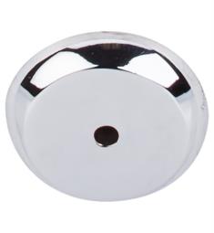 Top Knobs M2027 Aspen II 1 1/4" Cast Bronze Round Cabinet Knob Backplate in Polished Chrome