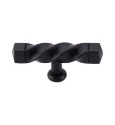 Top Knobs M740 Normandy 3 1/4" Steel T-Shaped Square Twist Cabinet Knob in Patina Black