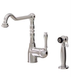 Aquabrass ABFK2150S New England 11" Deck Mounted Dual Stream Mode Kitchen Faucet with Side Spray