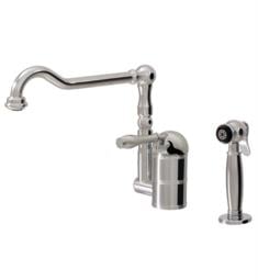 Aquabrass ABFK4681S Downton 9 1/4" Deck Mounted Dual Stream Mode Kitchen Faucet with Side Spray